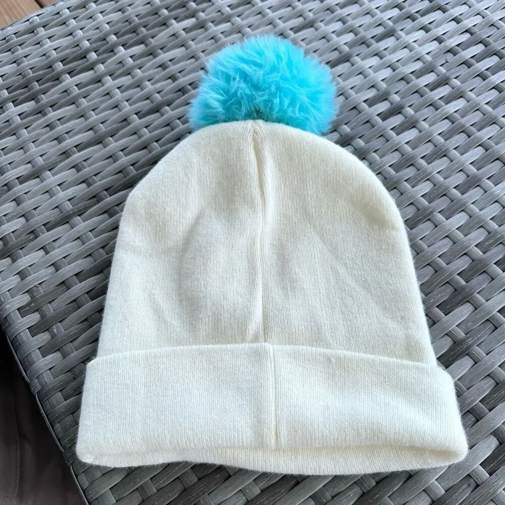 Disney Frozen Chillin Olaf Sequins Cuffed Pom Knit Hat‎